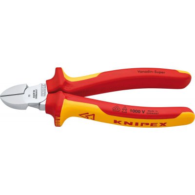 Boční štípací kleště VDE s vícesložkovými rukojeťmi 180 mm KNIPEX