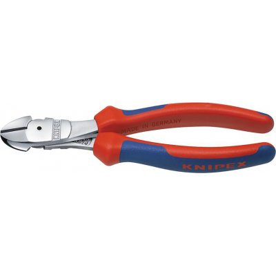 Silové boční štípací kleště hlava pochromovaná a vícesložkové návleky 160mm KNIPEX