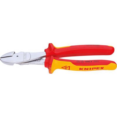 Silové boční štípací kleště VDE s vícesložkovými rukojeťmi 180 mm KNIPEX