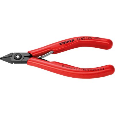 Boční štípací kleště pro elektroniku, fazeta, 125mm KNIPEX