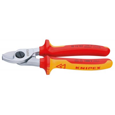 Kabelové nůžky VDE s vícesložkovými rukojeťmi 165 mm KNIPEX