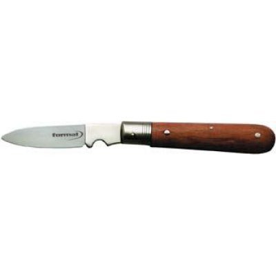 Nůž na kabely, 1-dílný Dřevěná rukojeť 202mm FORMAT