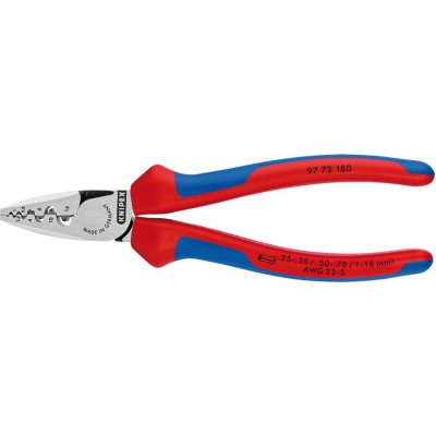 Kleště na dutinky vícesložkové návleky 180mm qmm KNIPEX