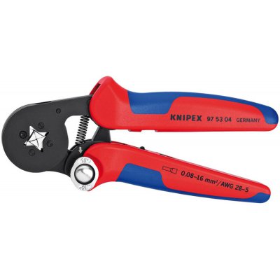 Kleště na koncové dutinky čtyřhran 0,08-16qmm KNIPEX