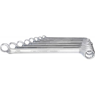 Sada oboustranných očkových klíčů DIN838 6 - 22 mm 8 ks v kartonové krabici Gedore