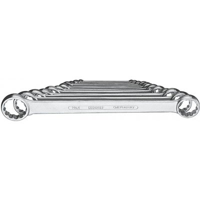 Sada oboustranných očkových klíčů DIN837B 6 - 32 mm 12 ks v kartonové krabici Gedore