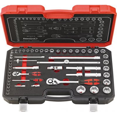Sada nástrčné klíče 1/4" und 1/2" 55 ks FORMAT