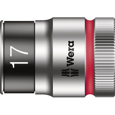 Nástrčný klíč 6-hranný 1/2" 17 mm s přidržovací funkcí Wera