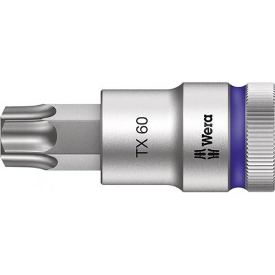 Šroubováková hlavice 1/2", T60x60 mm s přidržovací funkcí Wera