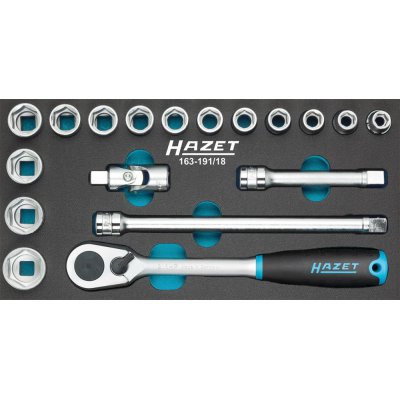 Modul s nářadím 1/3 nástrčné klíče 163-191/18 Hazet