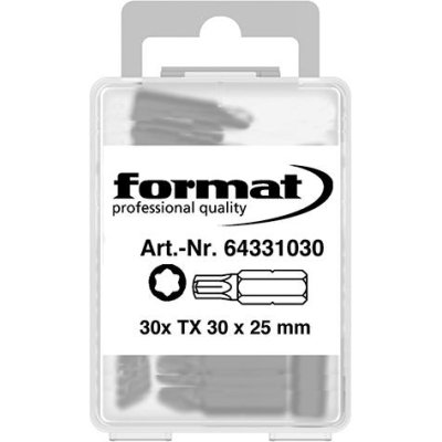 Bit 1/4Z DIN3126 C6,3 T30 x 25 mm 30ks FORMAT