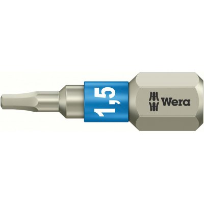 Bit nerez 1/4" DIN3126C6,3 vnitřní 6-hran, 1,5x25mm Wera