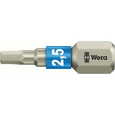 Bit nerez 1/4" DIN3126C6,3 vnitřní 6-hran, 2,5x25mm Wera