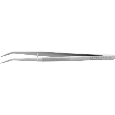 Pinzeta, přesné provedení, poniklovaná, špičatá, lomená 155mm KNIPEX - obrázek