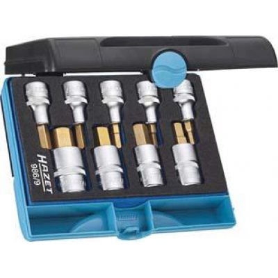 Sada šroubovákových hlavic 1/2", vnitřní šestihran 5-19 mm, 9 ks Hazet