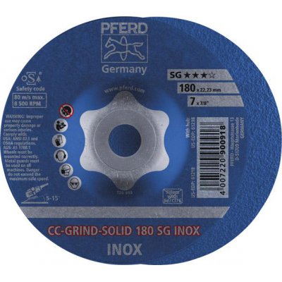 Brusný kotouč CC-Grind Solid INOX 180 mm PFERD