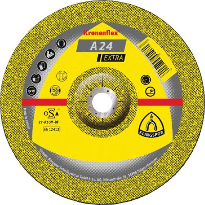 Hrubovací kotouč, prohnutý A24 extra 125x6mm KLINGSPOR