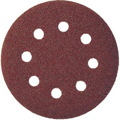 Brusný kotoučový výsek na suchý zip, na dřevo 125mm K320 8 otvorů FORMAT