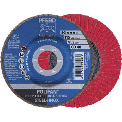 Lamelový brusný kotouč SGP-COOL rovný 115 mm CO40 Pferd
