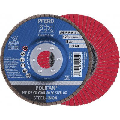 Lamelový brusný kotouč SGP-COOL rovný 125 mm CO40 Pferd
