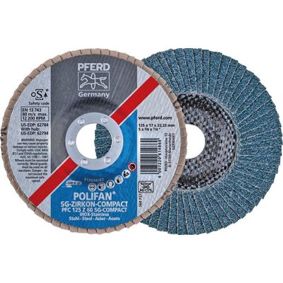 Vejir. brus. kot. vyp. kruh 125 mm Z 60 SG COMP. Pferd