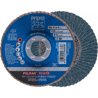 Lamelový brusný kotouč Z 40SG rovný 115 mm K40 Pferd