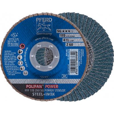 Lamelový brusný kotouč Z 60SG rovný 115 mm K60 Pferd