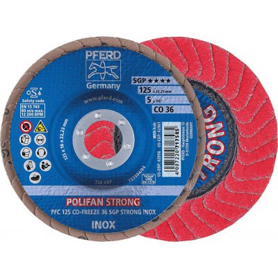 Lamelový brusný kotouč CO36FREEZE SGP STRONG 125 mm K36 Pferd