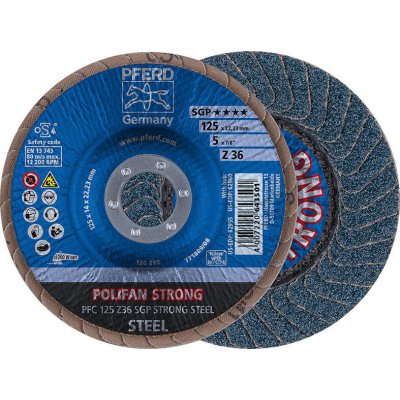 Lamelový brusný kotouč Z 50SGP STRONG 125 mm K50 Pferd