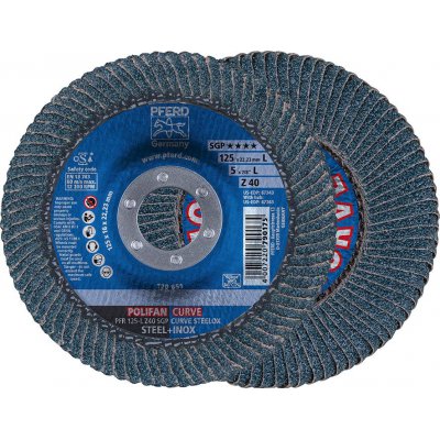 Lamelový brusný kotouč Z 40SGP CURVE M 115 mm K40 Pferd