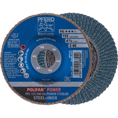 Lamelový brusný kotouč Z 60SGP POWER 115 mm K60 Pferd - obrázek