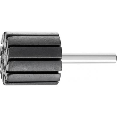 Válcový pryžový držák pro brusné prstence stopka průměr 6 mm 45x30 mm Pferd
