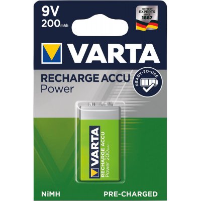 Baterie RECHARGEABLE Aku e-block 9V 200mAh VARTA