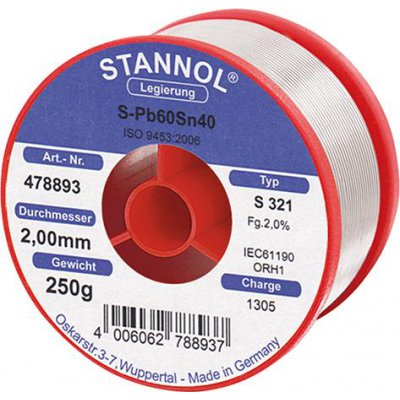 Pájecí drát 478893 250g O2mm Stannol