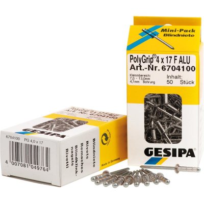 Mini balení PolyGrip Alu/ocel 4,8 x 17 K 16