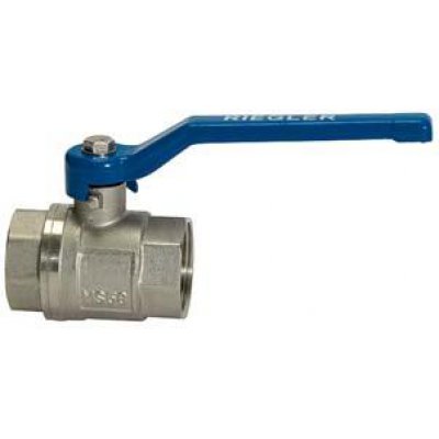 Kulový kohout valve line páková rukojeť, IG/IG G1", PN25, mosaz, RIEGLER