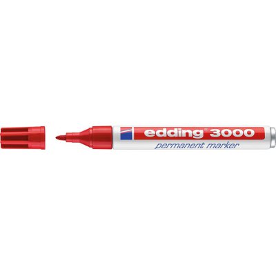 Permanentní popisovač 3000 červená edding