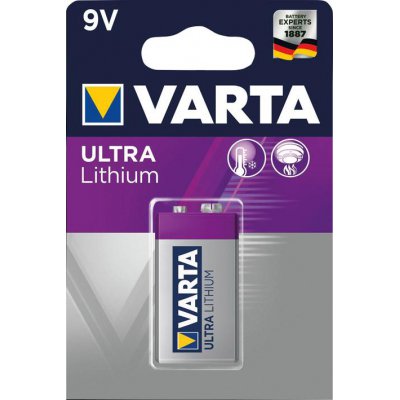 Baterie Professional Lithium 9V e-block 1 kus v blistr balení VARTA
