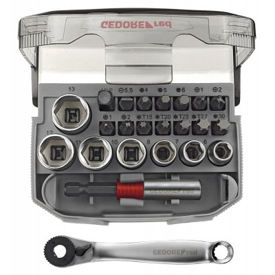 Sada nástrčných klíčů 1/4 klíčový otvor 6-13 mm + bity 23 dílů Gedore RED - 3300026_01.jpg