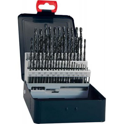 Sada spirálových vrtáků DIN338 HSS tvářený typ N 1,0 - 10 mm 19 ks FORTIS