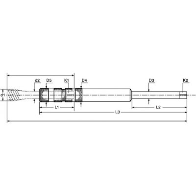 Nástavec na závitníkový vrták rozměr 1-130mm FORTIS - obrázek