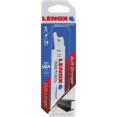 List pro šavlovou pilu 102x19x0,9 mm, 14 zubů, balení 5 ks LENOX - obrázek