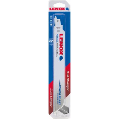 List pro šavlovou pilu 229x25x1,1 mm, 18 zubů, balení 5 ks LENOX - obrázek