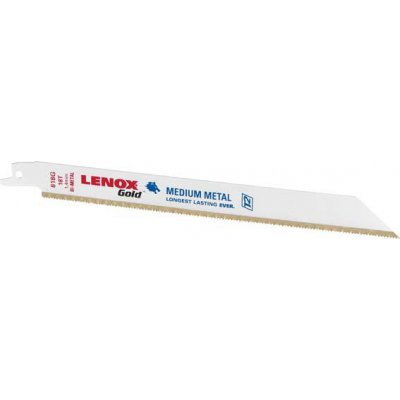 List pro šavlovou pilu 21070818GR 203x19x0,9 mm, 18 zubů, balení 5 ks LENOX