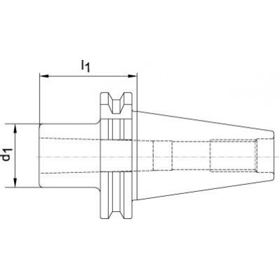 Nástavné pouzdro DIN69871ADB tvar A SK40/MK1 FORTIS - obrázek