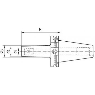 Trn pro frézy se závitem SK40 DIN69871AD/B M6x50mm FORTIS - obrázek