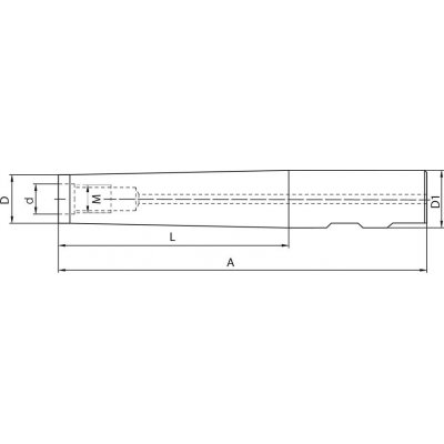 Nástavec pro Fréza se závitem DIN69871AD/B D16x60mm M8 FORTIS - obrázek