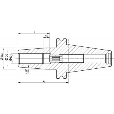 Termo upínač DIN69871 stopka SK50 20,0x80mm FORMAT GT - obrázek