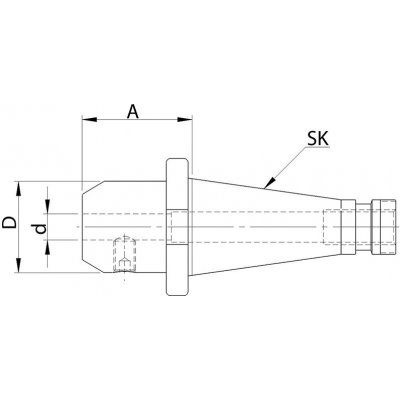 Upínač Weldon DIN2080 D6mm SK40 Fortis - obrázek