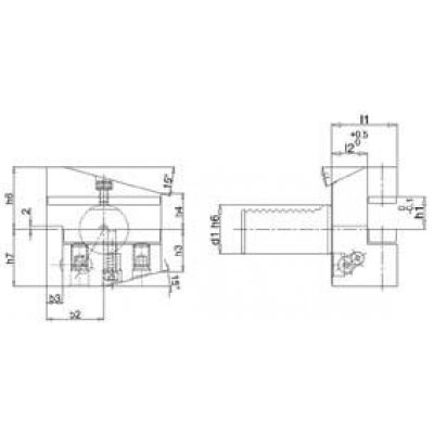 Držák na nástroje VDI radiální levý B4 30x20mm obrácený FORTIS - obrázek